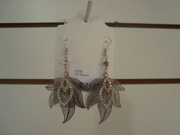 Brinco Folha Strass